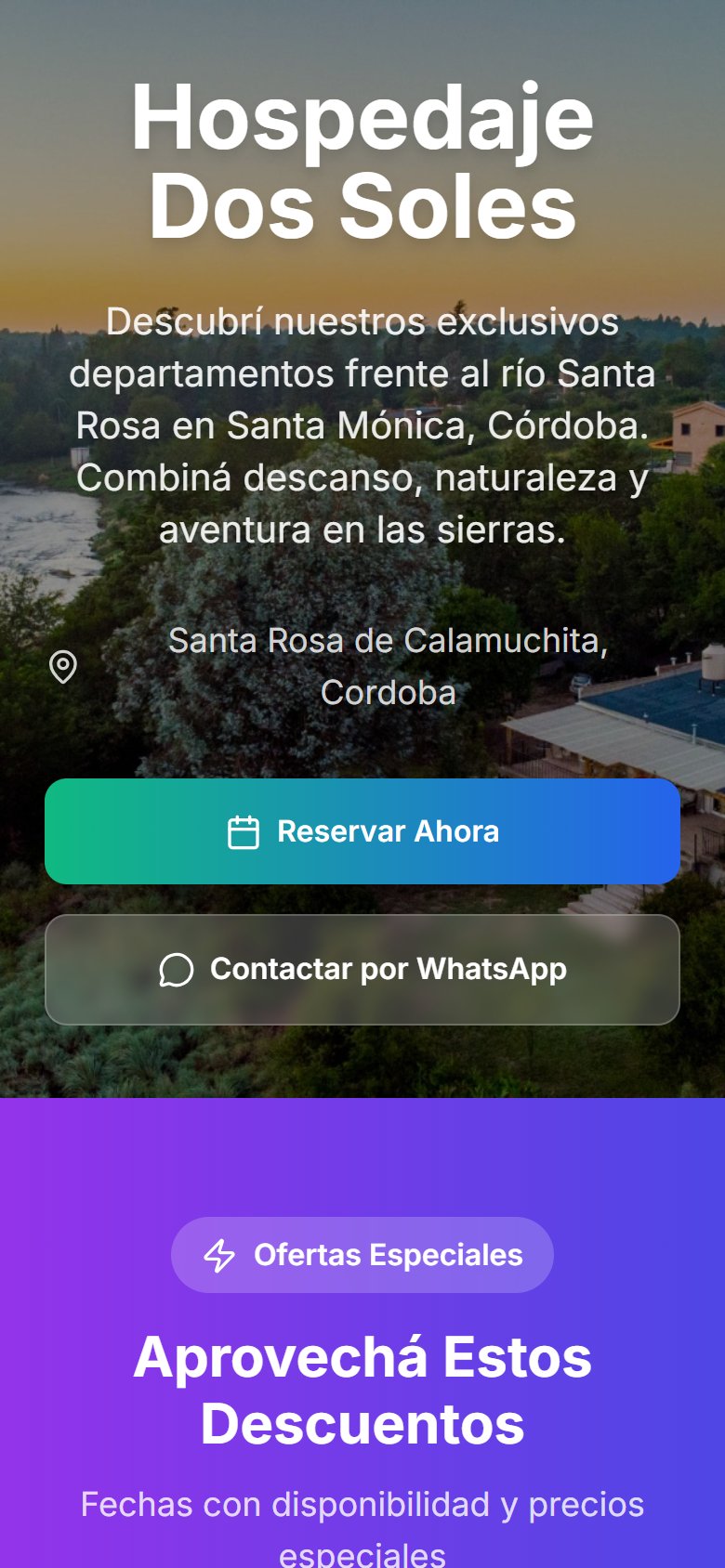 Vista 1 del sitio público de Dos Soles